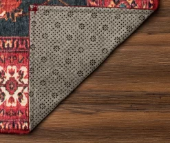 My Magic Carpet Ramage Indigo Washable Area Rug, (5' X 7') -Home Decor Store 810537703 4