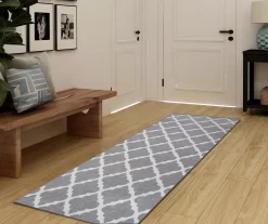 My Magic Carpet Moroccan Trellis Washable Area Rug -Home Decor Store 810537737 2