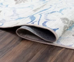 My Magic Carpet Leilani Damask Washable Area Rug -Home Decor Store 810537741 4