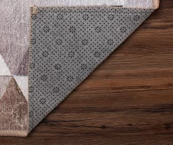 My Magic Carpet Lattice Geometric Neutral Washable Area Rug -Home Decor Store 810537743 3