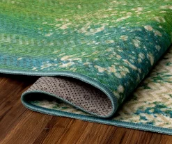 My Magic Carpet Hazel Chevron Teal Washable Area Rug 33 My Magic Carpet Hazel Chevron Teal Washable Area Rug -Home Decor Store 810537754 5