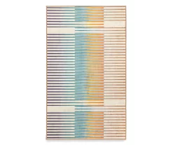 My Magic Carpet Flux Stripe Washable Area Rug