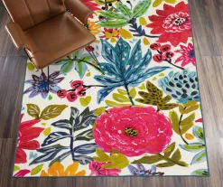 My Magic Carpet Floral Bloom Washable Area Rug -Home Decor Store 810537760 2