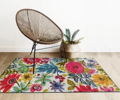 My Magic Carpet Floral Bloom Washable Area Rug -Home Decor Store 810537762 2