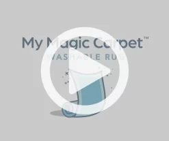 My Magic Carpet Floral Bloom Washable Area Rug -Home Decor Store 810537762 810537761 810537760