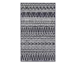My Magic Carpet Chelsea Aztec Dark Gray Washable Area Rug