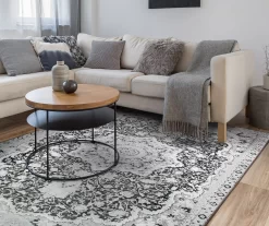 My Magic Carpet Parviz Gray Washable Area Rug -Home Decor Store 810537769 3