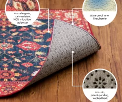 My Magic Carpet Parviz Gray Washable Area Rug -Home Decor Store 810537771 7