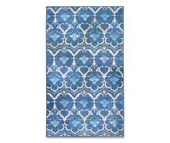 My Magic Carpet Leilani Damask Washable Area Rug -Home Decor Store 810537798 1