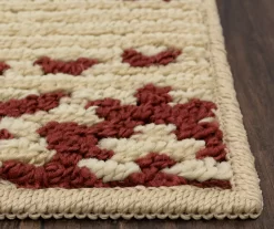 Red & White Medallion Accent Rug, (20" X 60") -Home Decor Store 810539127 3