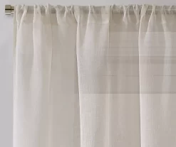 Real Living Bayview Textured Rod Pocket Sheer Curtain Panel -Home Decor Store 810541529 3