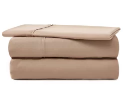 Tan Microfiber Twin 3-Piece Sheet Set