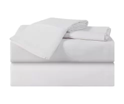 White Microfiber Full 4-Piece Sheet Set