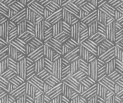 Gray Geometric Quill Blackout Rod Pocket Curtain Panel, (84") 7 Gray Geometric Quill Blackout Rod Pocket Curtain Panel, (84") -Home Decor Store 810542218 3