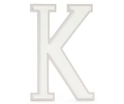 Monogram Gray Wash Tabletop Letter Plaque -Home Decor Store 810544007