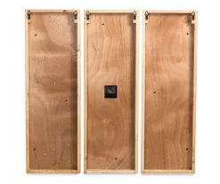 Black & White Distressed Roman Numeral 3-Piece Farmhouse Wall Clock Set, (31.5") -Home Decor Store 810546473 6