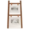 Brown & White 2-Photo Ladder Picture Frame