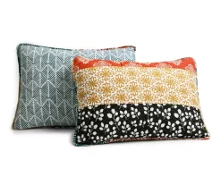 Turquoise & Orange Bohemian Pattern Stripe Full/Queen 3-Piece Quilt Set -Home Decor Store 810552950 31