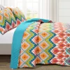 Boho Zigzag Reversible 3-Piece Quilt Set