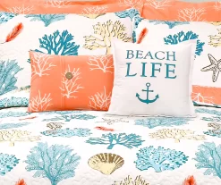Coastal Reef Reversible Quilt Set -Home Decor Store 810553334 2