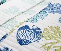 Coastal Reef Reversible Quilt Set -Home Decor Store 810553335 11