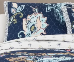 Aster Floral Reversible 3-Piece Quilt Set -Home Decor Store 810553347 11