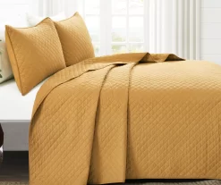 Ava Diamond-Quilted 3-Piece Quilt Set -Home Decor Store 810553356 1