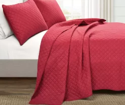 Ava Diamond-Quilted 3-Piece Quilt Set -Home Decor Store 810553360 11