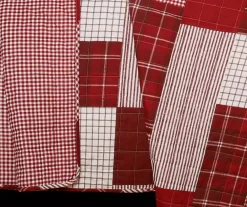 Greenville Plaid Patchwork Reversible 3-Piece Quilt Set -Home Decor Store 810553375 3