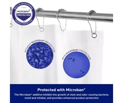 Clear Medium-Weight Microban PEVA Shower Liner -Home Decor Store 810553970 A8 3
