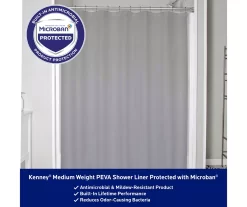 Gray Medium-Weight Microban PEVA Shower Liner -Home Decor Store 810553972 A8 2