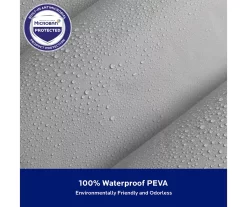 Gray Medium-Weight Microban PEVA Shower Liner -Home Decor Store 810553972 A8 6