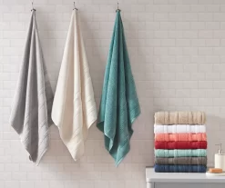 Blue Roman Lattice-Stripe 6-Piece Towel Set