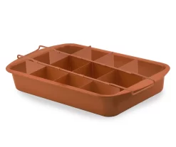 Nonstick 3-Piece Brownie Pan With Divider, (13" X 7")