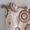 Rydell Sunset Rose Medallion Room-Darkening Grommet 4-Piece Curtain Panel Set, (84")