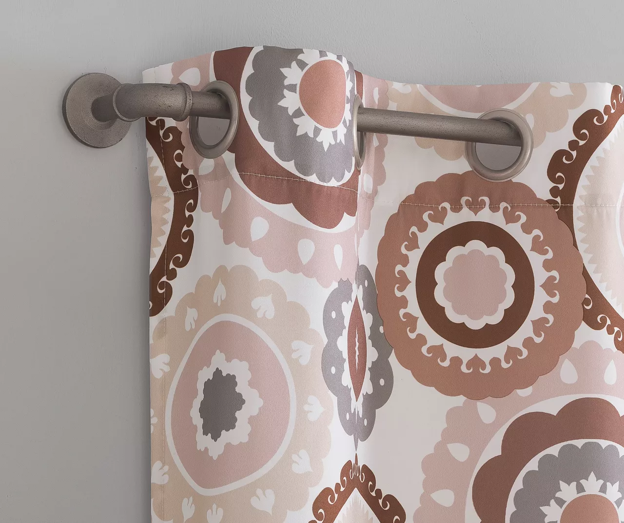 Rydell Sunset Rose Medallion Room-Darkening Grommet 4-Piece Curtain Panel Set, (84") 1 Rydell Sunset Rose Medallion Room-Darkening Grommet 4-Piece Curtain Panel Set, (84")