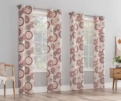 Rydell Sunset Rose Medallion Room-Darkening Grommet 4-Piece Curtain Panel Set, (84") 10 Rydell Sunset Rose Medallion Room-Darkening Grommet 4-Piece Curtain Panel Set, (84") -Home Decor Store 810559673 4