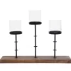 Black & Brown 3-Tier Votive Holder