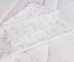 Real Living White & Pink Paris Bed-in-a-Bag Reversible Comforter Set -Home Decor Store 810563041 810563044 810563042 810563043 4