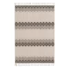 Malden Gray Geometric Stripe Area Rug, (8' X 10')