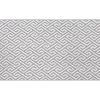 Gray & White Greek Key Jacquard Kitchen Mat, (20" X 36")