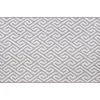 Gray & White Greek Key Jacquard Kitchen Mat, (18" X 30")