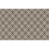 Beige & Charcoal Diamond Lattice Jacquard Kitchen Mat, (18" X 30")