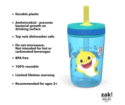 Baby Shark Kelso Tumbler, 15 Oz. -Home Decor Store 810566320 6