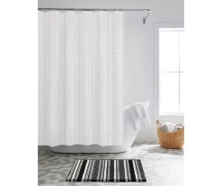 14-Piece Shower Curtain & Stripe Noodle Bath Rug Set -Home Decor Store 810567005 B0 1
