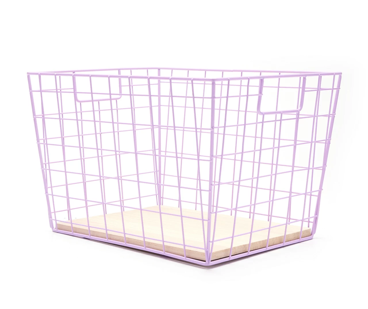 Tapered Grid Bin With Wood Base 7 Tapered Grid Bin With Wood Base - Image 7