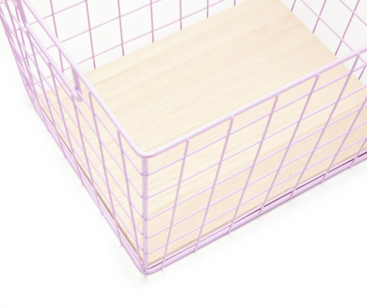 Tapered Grid Bin With Wood Base 8 Tapered Grid Bin With Wood Base - Image 8