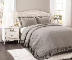 Lush Decor Reyna Ruffle-Trim 3-Piece Comforter Set -Home Decor Store 810570692 1