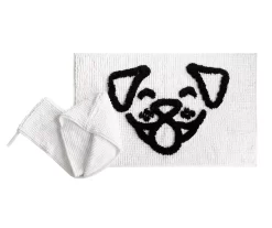 Dog Face Chenille Pet Towel & Rug Set -Home Decor Store 810571615 2