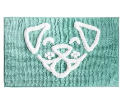 Dog Face Chenille Pet Towel & Rug Set